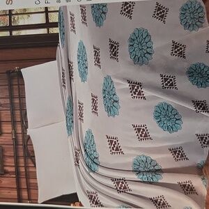 Western Linen Super Soft Fleece Blanket - Queen Size NWT